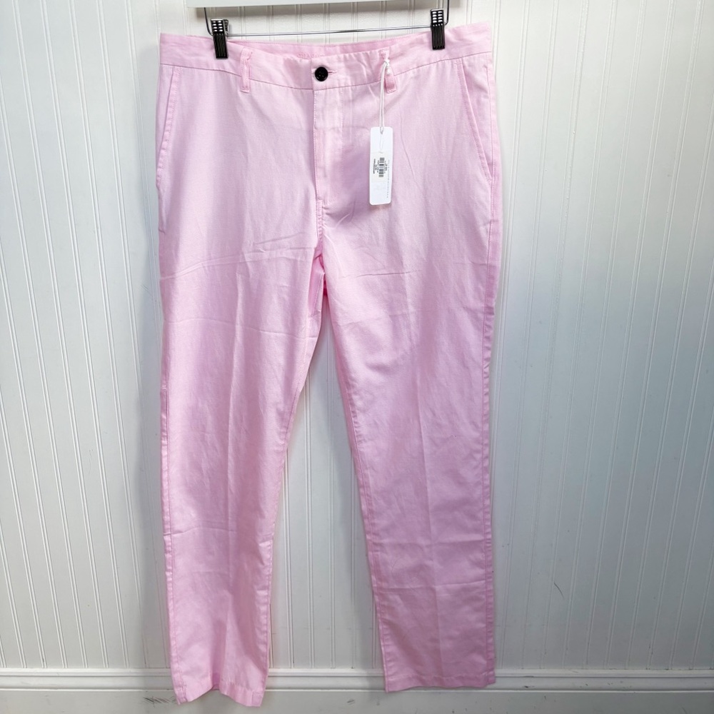 Southern Proper Light Pink Cotton Blend Chinos Flat Front Men’s Size 36x32 NEW